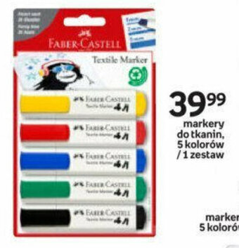 Empik markery do tkanin, 5 kolorów / 1 zestaw oferta