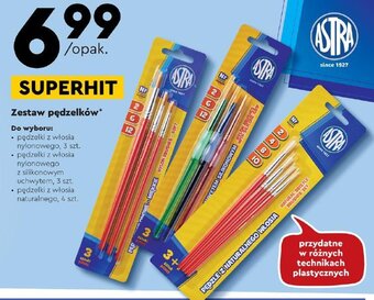 Biedronka Zestaw pędzelków oferta