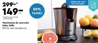 Biedronka Wyciskarka do cytrusów Solac Stillo 300 W, stal nierdzewna oferta