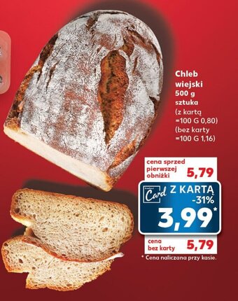 Kaufland Chleb wiejski 500 g oferta