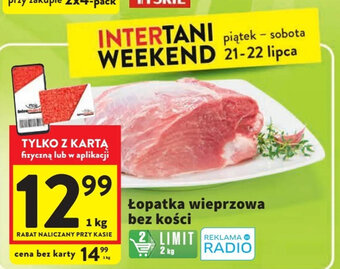 Intermarche Łopatka wieprzowa bez kości 1 kg oferta