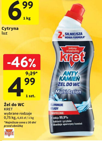 Intermarche Żel do WC KRET 0.75 KG oferta