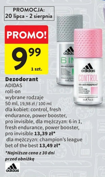 Intermarche Dezodorant ADIDAS 50 ml oferta
