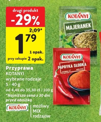 Intermarche Przyprawa KOTANYI 5-40 g oferta