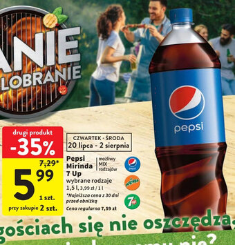 Intermarche Pepsi, Mirinda, 7 Up 1,5 l oferta