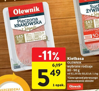 Intermarche Kiełbasa OLEWNIK 80-90 g oferta