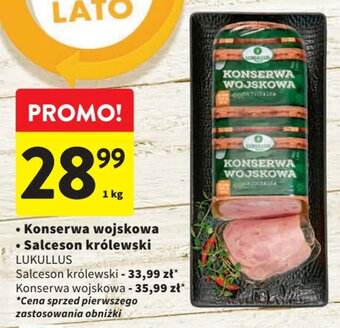 Intermarche Konserwa wojskowa / Salceson królewski LUKULLUS 1 kg oferta