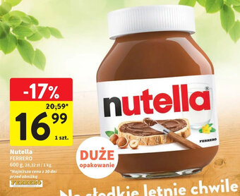 Intermarche Nutella FERRERO 600 g oferta