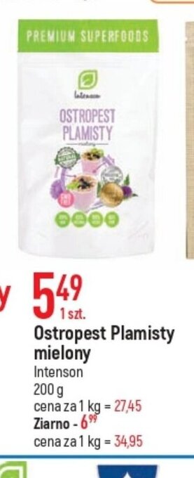 Ostropest Plamisty mielony 200 g