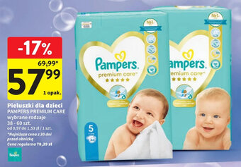 Intermarche Pieluszki dla dzieci PAMPERS PREMIUM CARE 38 - 60 szt. oferta