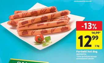 Intermarche Parówki hot dog INDYKPOL 1kg oferta