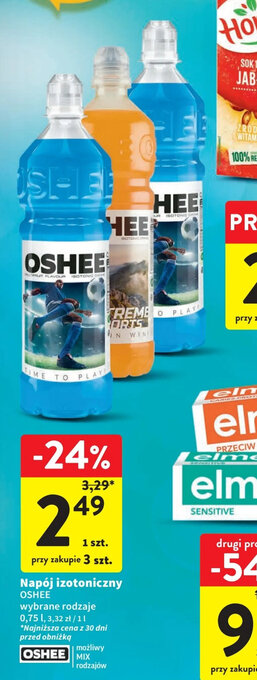 Intermarche Napój izotoniczny OSHEE 0,75l oferta
