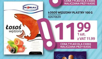 Selgros ŁOSOŚ WĘDZONY PLASTRY 100 G oferta