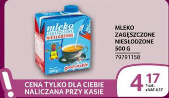 Selgros MLEKO ZAGĘSZCZONE NIESŁODZONE 500 G oferta