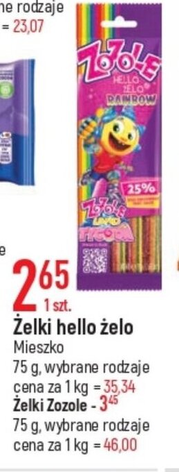 E.Leclerc Żelki hello żelo 75 g oferta