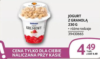Selgros JOGURT Z GRANOLĄ 230 G oferta