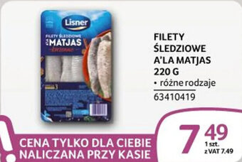 Selgros FILETY ŚLEDZIOWE A'LA MATJAS 220 G oferta