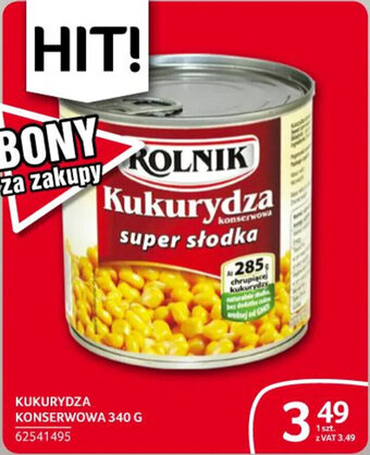 Selgros KUKURYDZA KONSERWOWA 340 G oferta