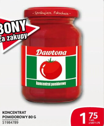 Selgros KONCENTRAT POMIDOROWY 80 G oferta