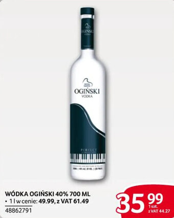 Selgros WÓDKA OGIŃSKI 40% 700 ML oferta