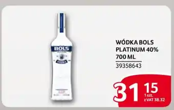 Selgros WÓDKA BOLS PLATINUM 40% oferta