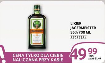 Selgros LIKIER JÄGERMEISTER 35% 700 ML oferta