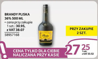 Selgros BRANDY PLISKA 36% 500 ML oferta
