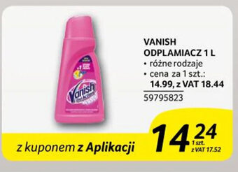 Selgros VANISH ODPLAMIACZ 1 L oferta