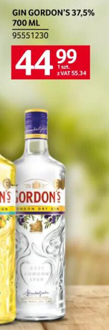Selgros GIN GORDON'S 37,5% 700 ML oferta