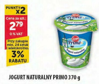 Eurocash JOGURT NATURALNY PRIMO 370 g oferta