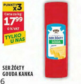 Eurocash SER ŻÓŁTY GOUDA KANKA 1kg oferta