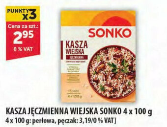 Eurocash KASZA JĘCZMIENNA WIEJSKA SONKO 4 x 100 g oferta