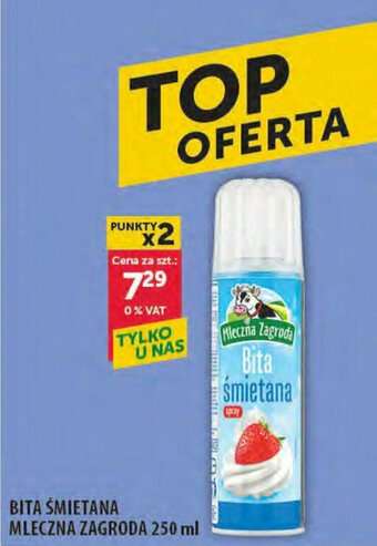Eurocash BITA ŚMIETANA MLECZNA ZAGRODA 250 ml oferta