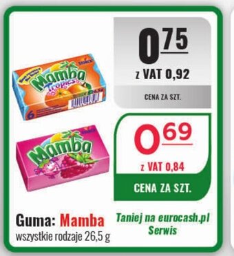 Eurocash Guma: Mamba 26,5 g oferta