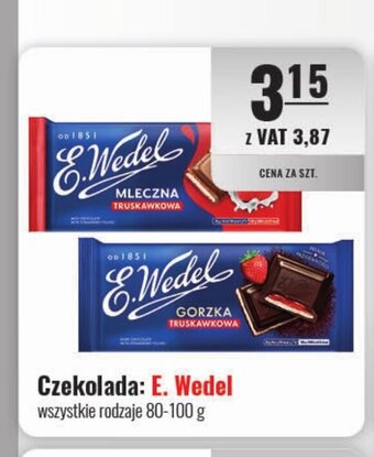 Eurocash Czekolada: E. Wedel 80-100 g oferta