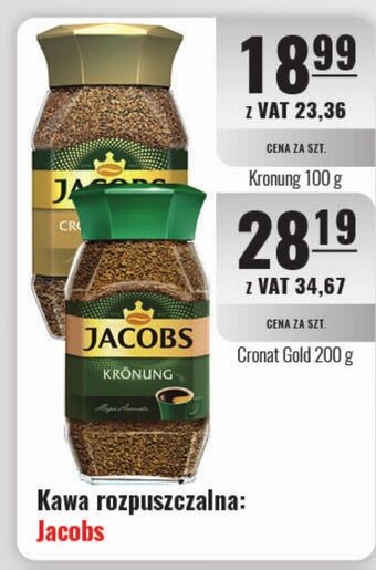 Eurocash Kawa rozpuszczalna: Jacobs Cronat Gold 200 g oferta