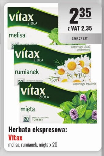 Eurocash Herbata ekspresowa: Vitax oferta