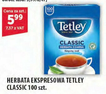 Eurocash HERBATA EKSPRESOWA TETLEY CLASSIC 100 szt. oferta