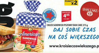 Eurocash CHLEB SANDWICH PSZENNY DAN CAKE 375 g oferta