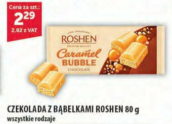 Eurocash CZEKOLADA Z BĄBELKAMI ROSHEN 80 g oferta