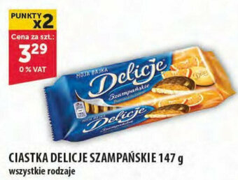Eurocash CIASTKA DELICJE SZAMPAŃSKIE 147 g oferta