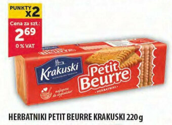 Eurocash HERBATNIKI PETIT BEURRE KRAKUSKI 220 g oferta