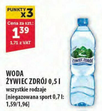 Eurocash WODA ŻYWIEC ZDRÓJ 0,5l oferta