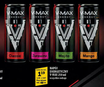 Eurocash NAPÓJ ENERGETYCZNY V-MAX 250 ml oferta