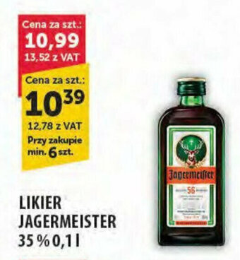 Eurocash LIKIER JAGERMEISTER 35% 0,1l oferta