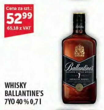 Eurocash WHISKY BALLANTINE'S 7YO 40% 0,7l oferta