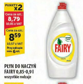 Eurocash PŁYN DO NACZYŃ FAIRY 0,85-0,9l oferta