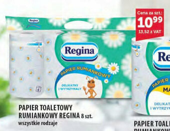 Eurocash PAPIER TOALETOWY RUMIANKOWY REGINA 8 szt. oferta