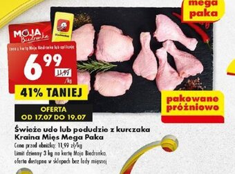 Biedronka Świeże udo lub podudzie z kurczaka Kraina Mięs 1kg oferta