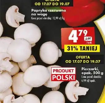 Biedronka PRODUKT Pieczarki, opak. 500 g oferta